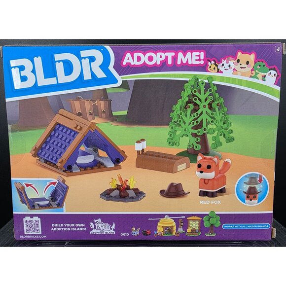 BLDR Adopt Me Red Fox and Campsite 0004 139pcs Jazwares Building Set - Picture 2 of 6